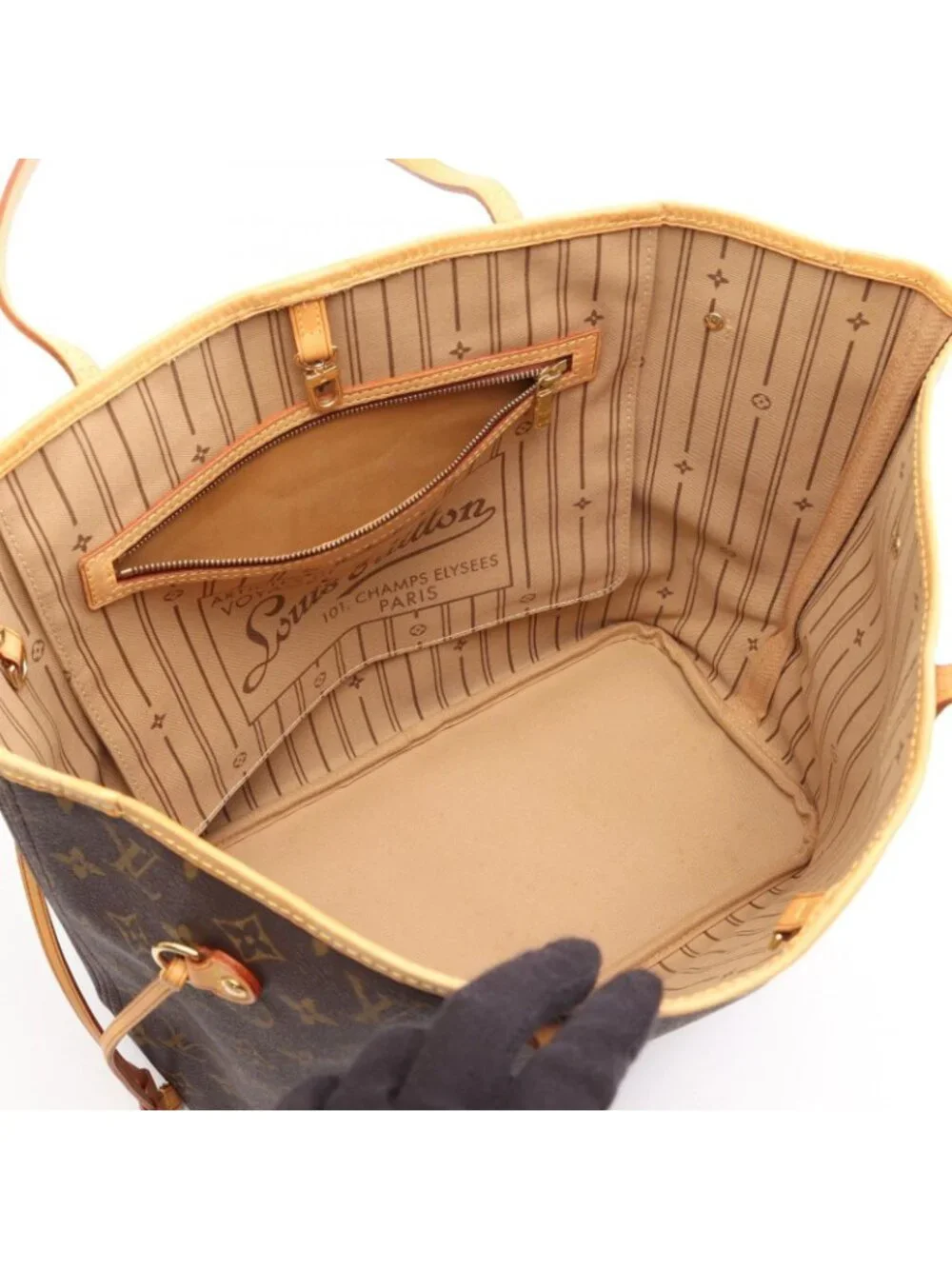 Louis Vuitton Tote Bag Neverfull MM Canvas Leather